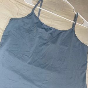 Silk Light Blue Long Tank, Lane Bryant, 14-16, great condition!